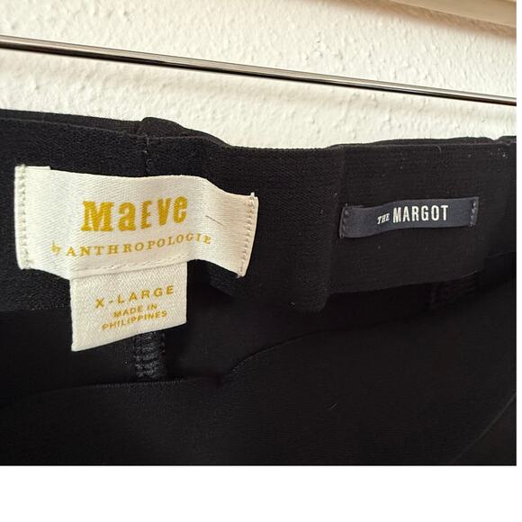 Anthropologie Maeve Margot Black Pants High Rise Tailored Trousers Size XL - Picture 5 of 6